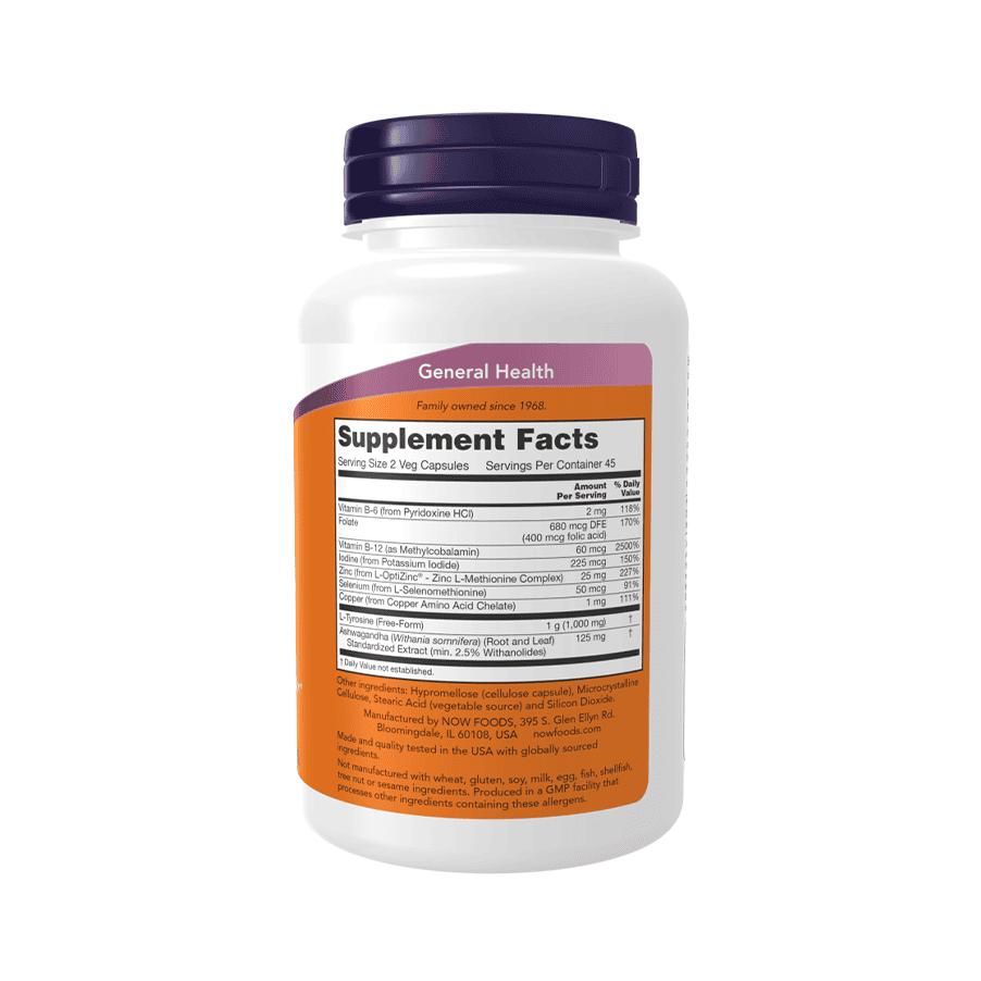 Thyroid Energy 90 Cápsulas Now Foods