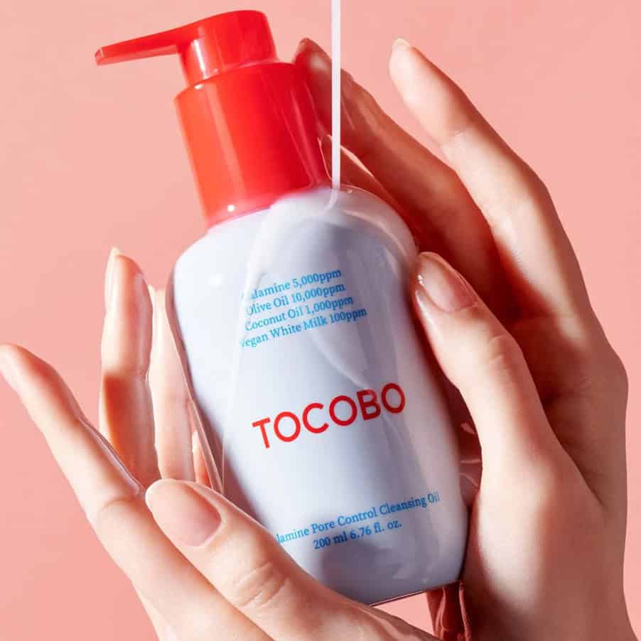 Frasco de 200ml do óleo de limpeza Calamine Pore Control da marca Tocobo