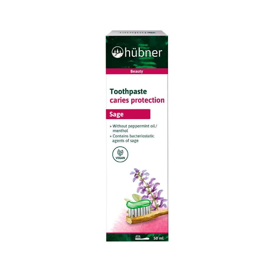 Pasta Dentífrica Proteção Cáries Com Salva 50ml Hubner