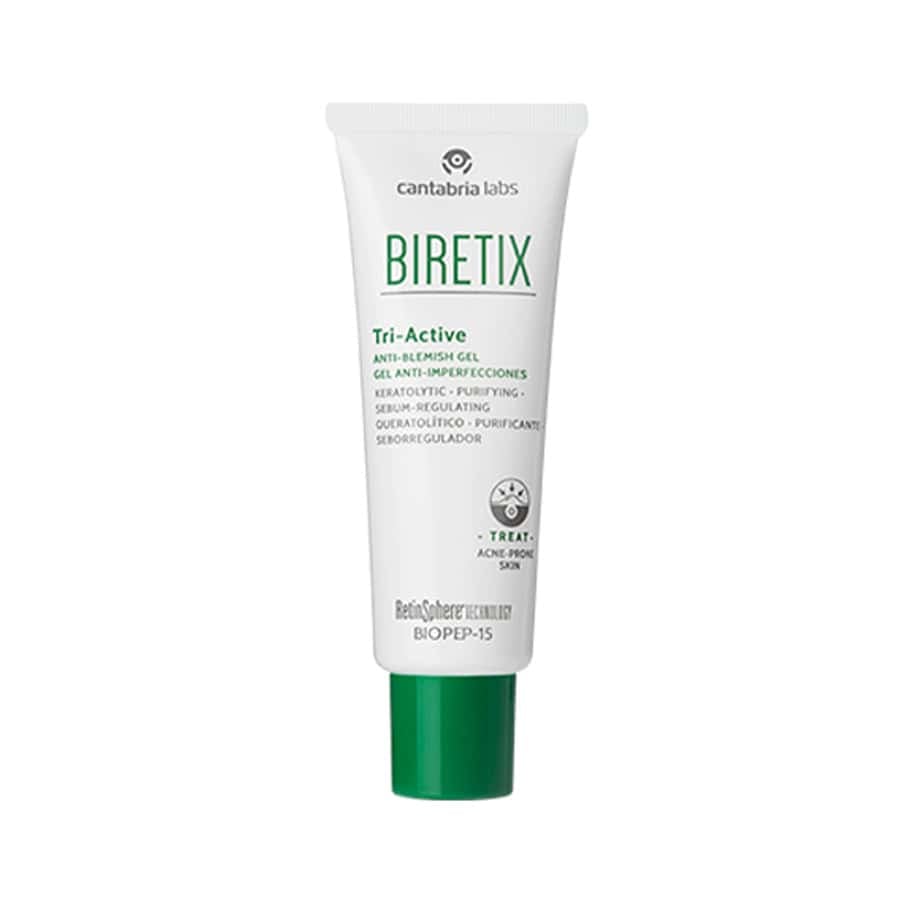 Biretix Tri-Active gel anti-imperfeições 50ml Cantabria Labs para pele acneica