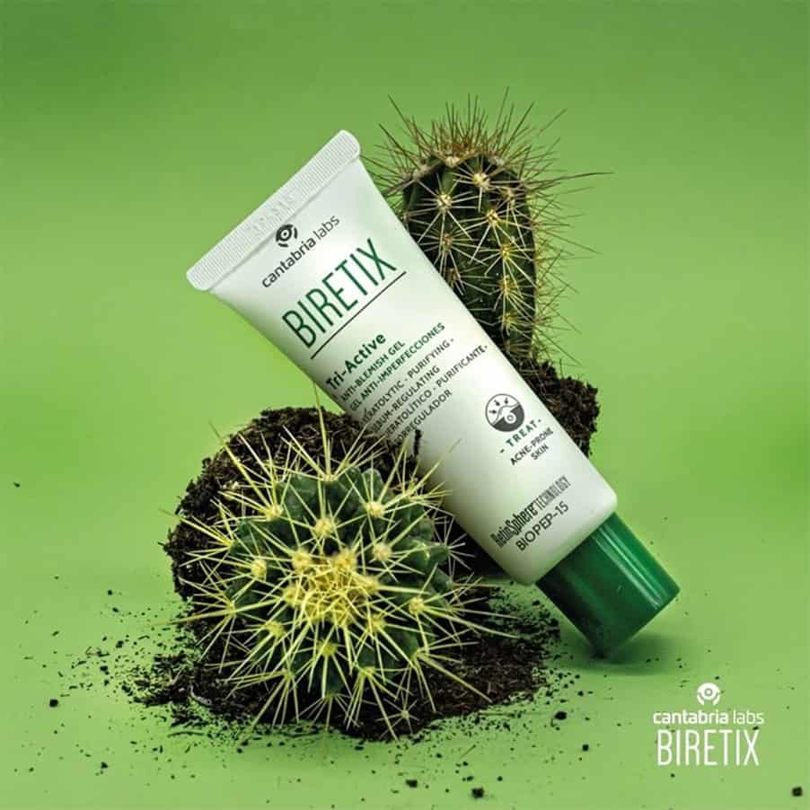 Biretix Tri-Active gel anti-imperfeições 50ml Cantabria Labs para pele acneica