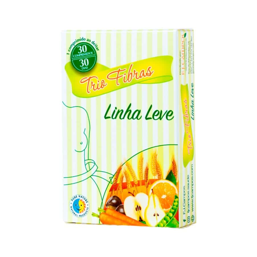 Trio Fibras Linha Leve 30 Comprimidos
