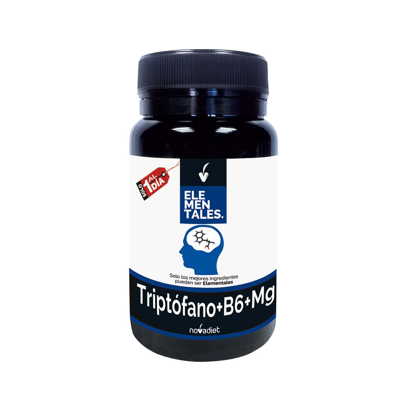 Triptófano + Vitamina B6 + Magnesio 30 Cápsulas NovaDiet