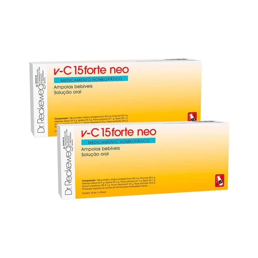 V-C 15 Forte Neo 24 ampolas Dr. Reckeweg suplemento alimentar em ampolas