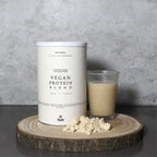 Vegan Protein Blend Natural é um suplemento alimentar em pó com proteína de ervilha fermentada e proteína de ervilha hidrolisada.