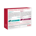 Envase de las tabletas Vita Woman Cranberry Forte 15+15 de Eladiet, que favorecen la salud urinaria y el bienestar de la mujer.