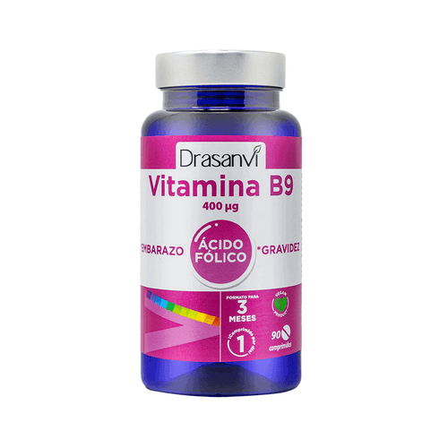 Vitamina B9 400 µg 90 comprimidos Drasanvi