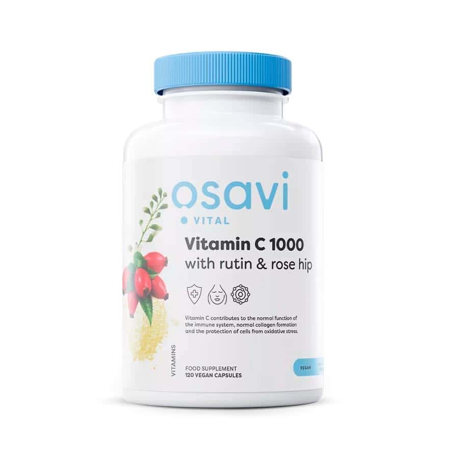 Vitamina C 1000 com Rutina e Rosa Mosqueta 120 cápsulas Osavi
