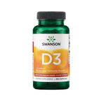 Vitamina D3 2000UI 250 Cápsulas Swanson