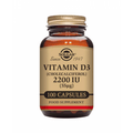 Vitamina D3 2200 IU 100 Cápsulas Solgar