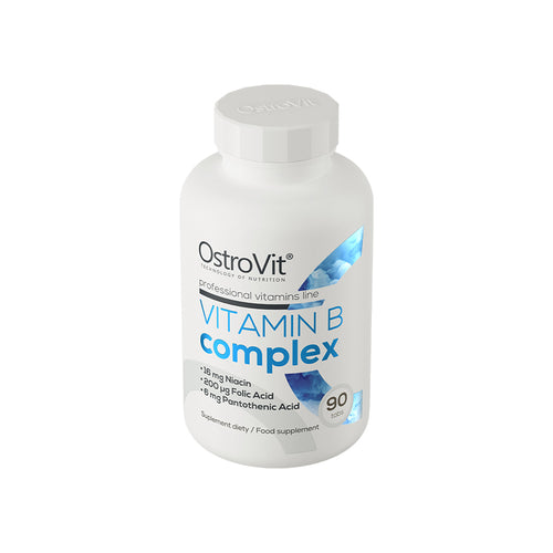 A Vitaminas do Complexo B 90 Comprimidos OstroVit é um suplemento alimentar em comprimidos com vitaminas do complexo B, enriquecido com vitamina C e vitamina E.
