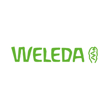Logo da weleda com fundo branco