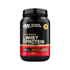 Whey Gold Standard Chocolate e Avelã 768gr Optimum Nutrition, proteína whey em pó para apoio ao crescimento e manutenção da massa muscular.