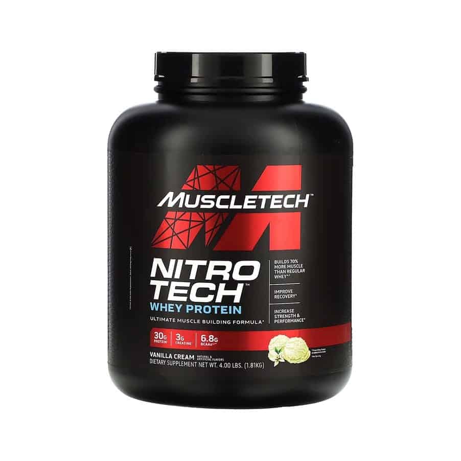 Suplemento proteico con 30 g de aislado de proteína de suero por porción, enriquecido con 3 g de monohidrato de creatina. Favorece el aumento de masa muscular magra y mejora la recuperación después del entrenamiento.
