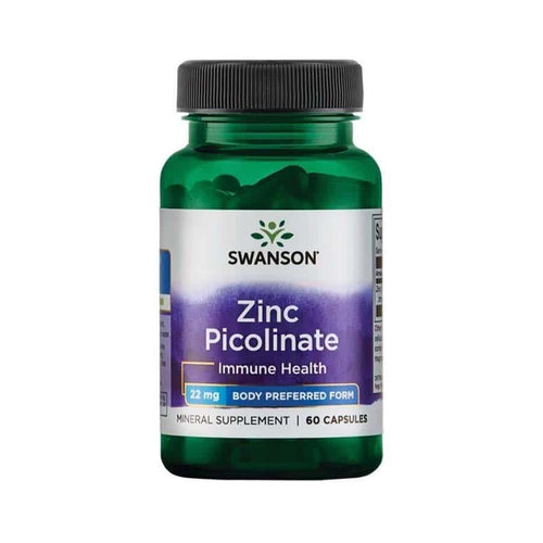 Picolinato de zinc 22 mg, 60 cápsulas, Swanson