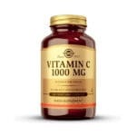 Vitamina C 1000mg Solgar - Suplemento de alta calidad que refuerza el sistema inmunitario, combate la fatiga y favorece la salud de la piel, los huesos y las articulaciones. Apto para veganos.