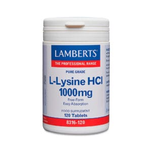 L-Lisina 1000 Mg 120 Comprimidos Lamberts