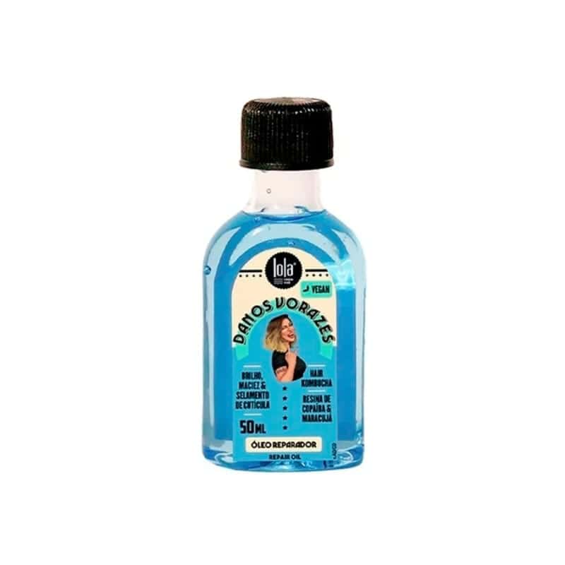 Aceite reparador de daños voraces 50ml de Lola. Devuelve el brillo al cabello, el aceite de textura ligera nutre desde el interior.