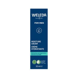 Bisnaga do Creme Hidratante Homem 30ml da Weleda, cuidado diário natural para hidratação da pele masculina.