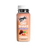 Embalagem do Simple Go Oat Shake 50g da Simple Foods, batido de aveia sabor chocolate e amendoim para nutrição rápida e prática.