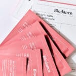 Embalagem da Máscara Real Deep Bio Collagen 4 x 34g da Biodance, tratamento intensivo com colagénio para firmeza e hidratação profunda da pele.